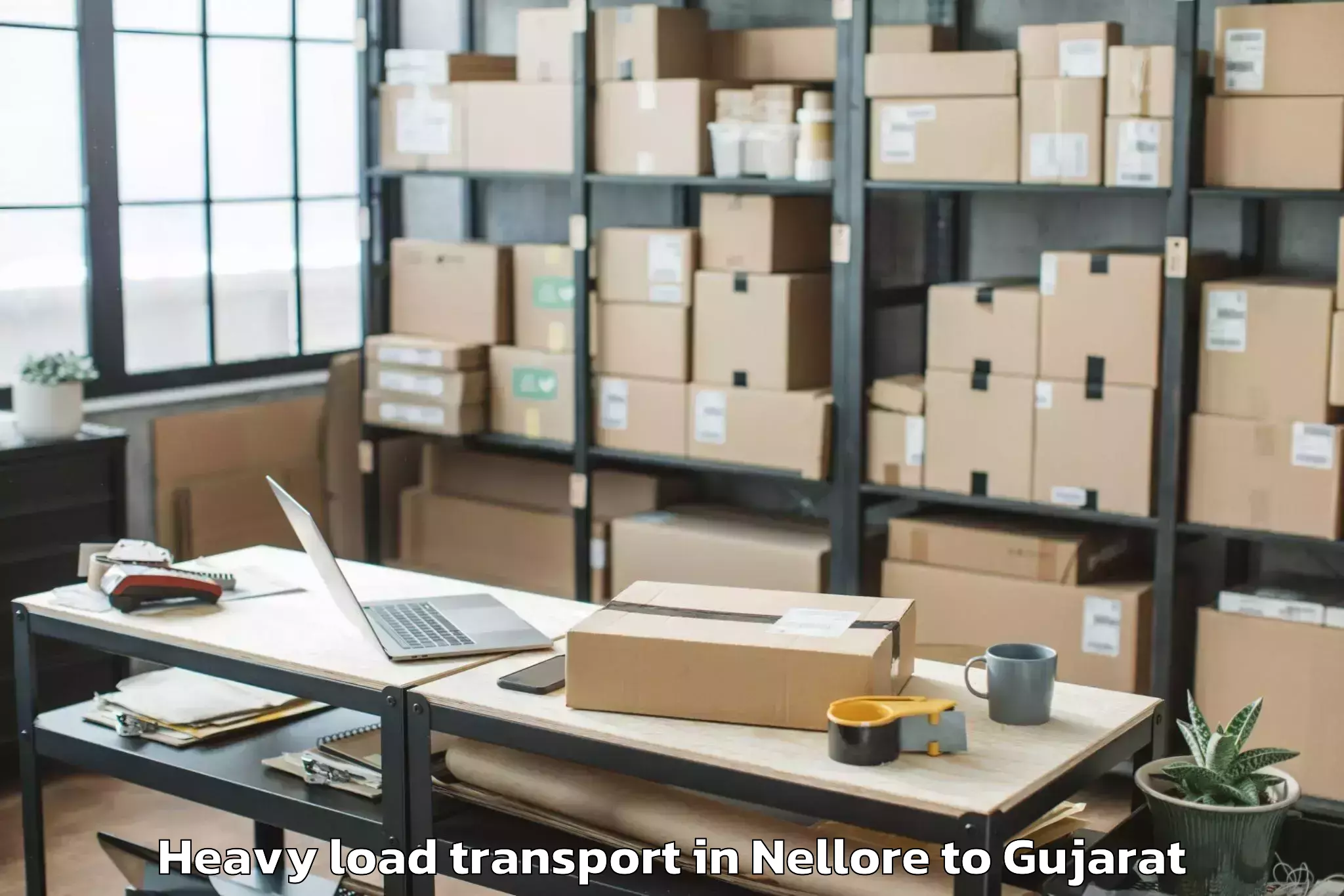 Book Nellore to Waghai Heavy Load Transport Online